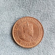 1909 CANADA ONE 1 CENT Edward VII LARGE PENNY COIN