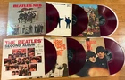 Lot of 6 BEATLES Japan RED vinyl LPs SECOND ALBUM For Sale NO. 5 Sgt. Pepper's