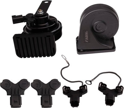 Compatible with Civic, 12V Waterproof Snail Horn, Super Loud Horns 128db Hi
