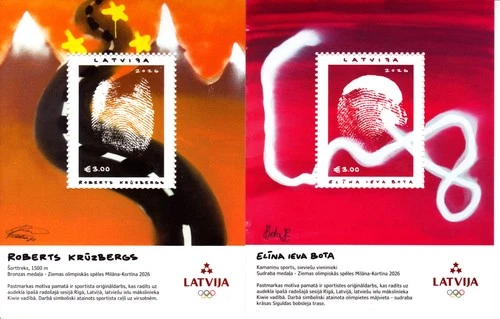 Latvia 2026 Winter Olympic Milano-Cortina, MNH, perf. 2S/S