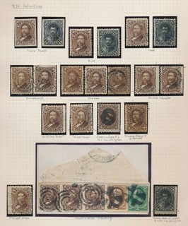 HAWAII STAMPS 1875 KALAKAUA PRINCE LELEIOHOKU STUDY 2c 12c PLATE PROOFS PIECE