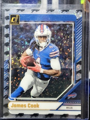 James Cook 2024 Clearly Donruss Team Logos Jersey Match #4/7 