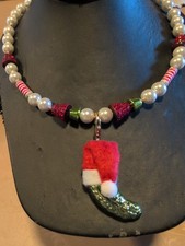 BETSEY JOHNSON Holiday Pickle Beaded Necklace