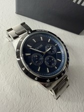 Orologio Uomo STROILI Mod Sport Acciaio Corona Nera Fondo Blu Crono