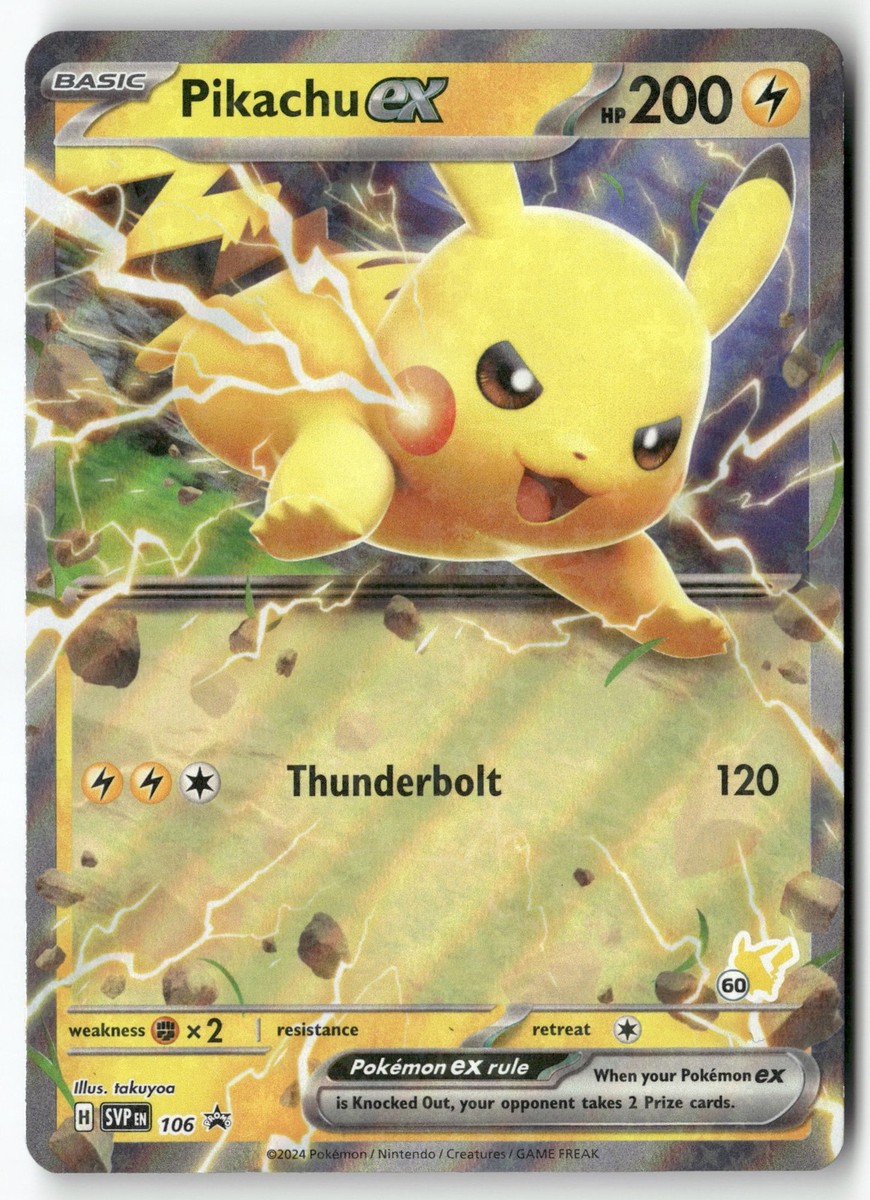 Pikachu ex (Pikachu 60) Holo Rare Battle Academy 2024 106 NM | eBay