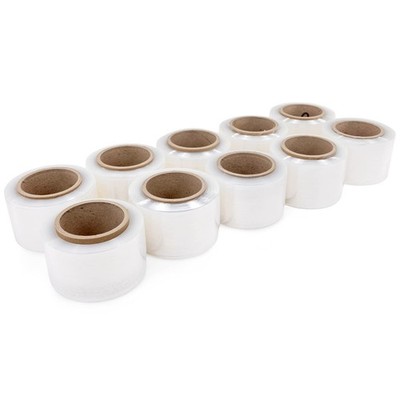 3'' x 1000' Stretch Wrap Mini Roll of 80 Gauge (Pack of 10 Replenishment Rolls...
