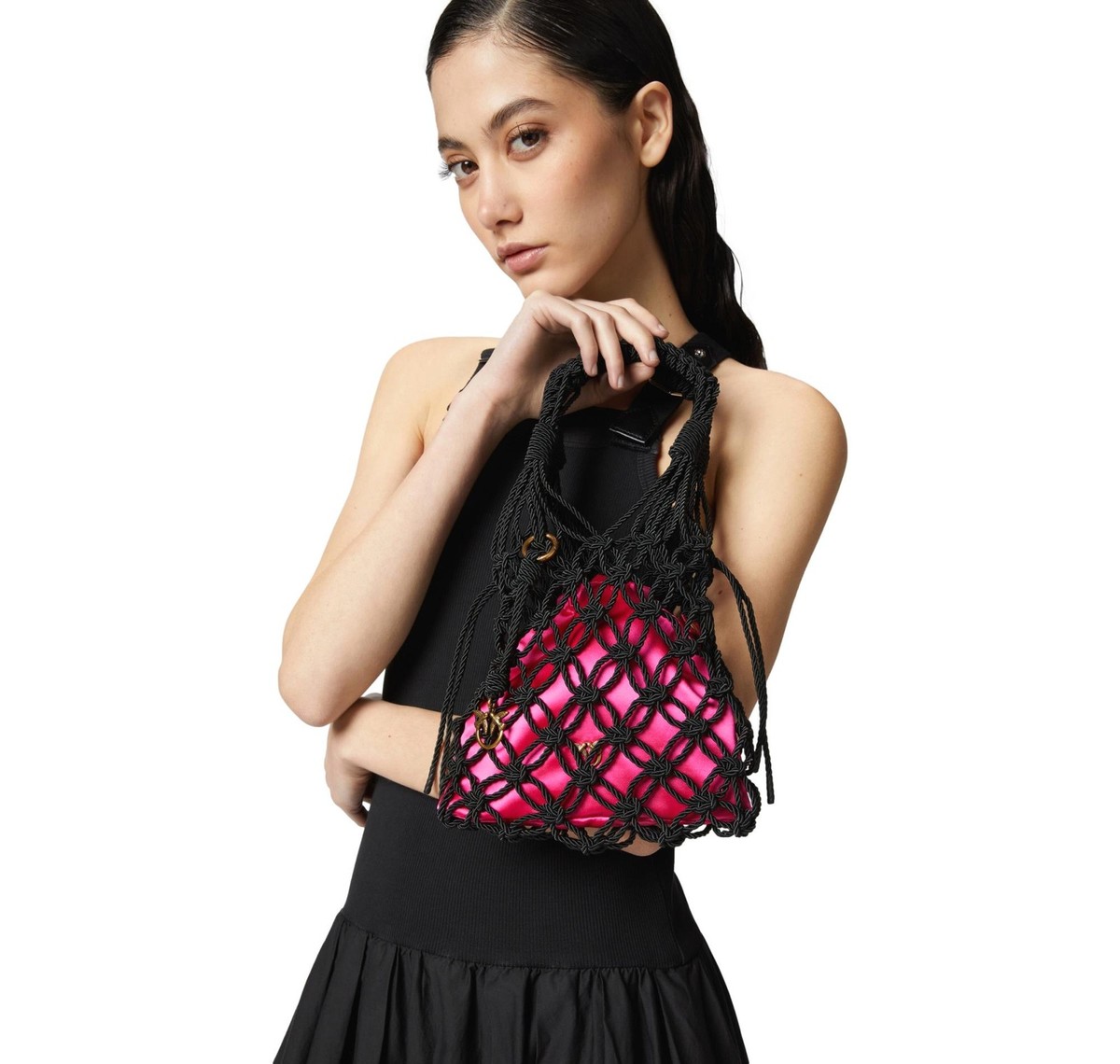 ハンドバッグ PINKO 'Evening Net' mini handbag Black Pinko Women's Handbag Mini Evening Net 105165 ZPAQ Black