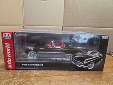 NIB 1:18 Scale Diecast Auto World 1957 Black Ford Thunderbird