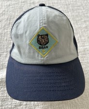 Boy Scouts Cub Scout Bear Hat Cap Adjustable Youth Blue S-M