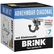 Brink Anhängerkupplung abnehmbar für Opel Insignia 08-13 + 13polig spezifisch