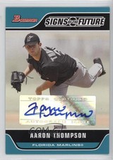 2006 Bowman Signs of the Future Aaron Thompson #SOF-AT Auto n8a