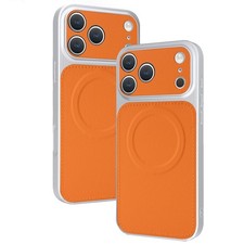 Fr iPhone 17 Pro Max 17 Air 16 15 14 13 Slim Mag Safe Case PU Leather TPU Bumper
