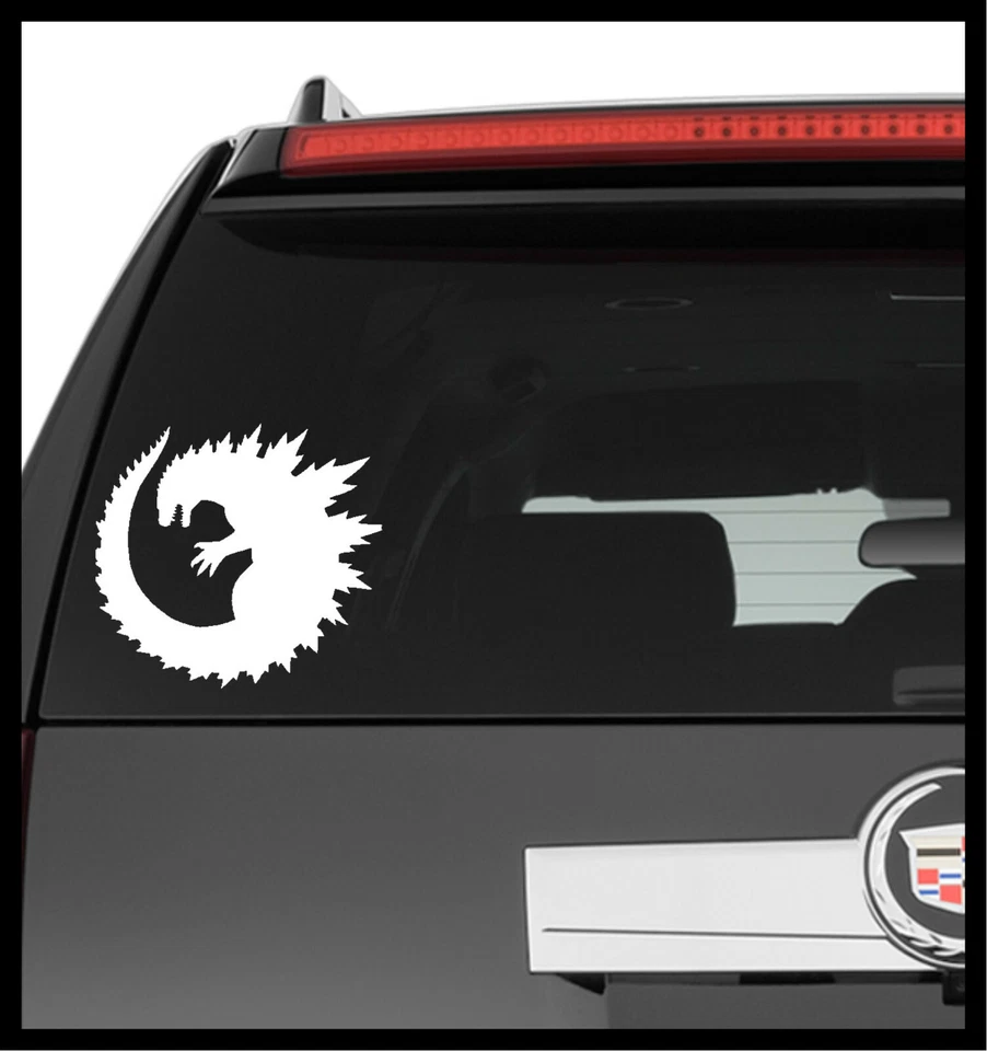 Adesivo de vinil caminhão carro laptop - Filmes Kaiju Monster Round Godzilla - Imagem 2 de 4