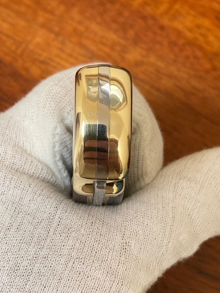 Buck Knife 110 Vintage (1989) Grooved Brass frame w/Buck OEM Sheath