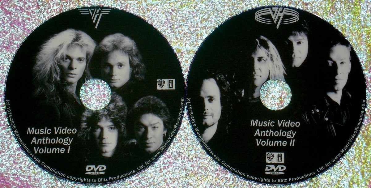 VAN HALEN Music Video Anthology 1978 to 2020 2 DVD Set 37 Videos