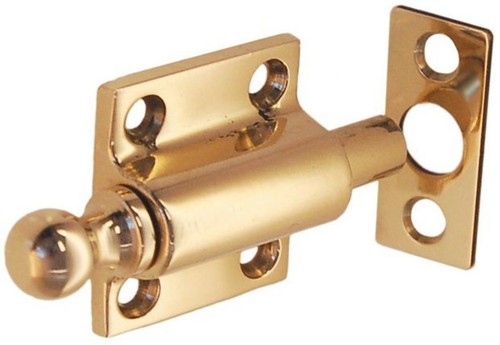 Window Sash ventilating Bolt Latch vent lock air 3 strike Plates heights brass - Picture 19 of 29
