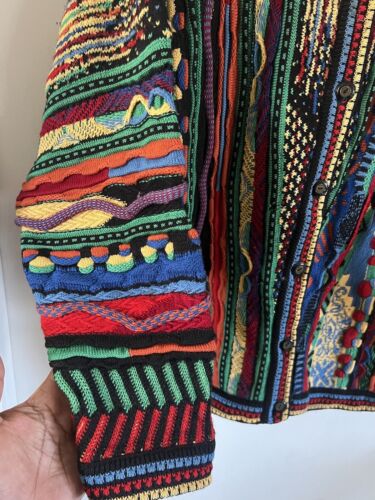 Beautiful Piece Of Carlo Alberto Sweater Made In Australia Size L Multicolor - Picture 3 of 12