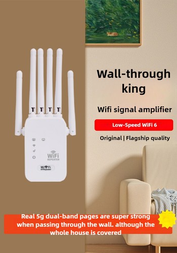5G WiFi Signal Booster, Dual-Band Router Repeater with Long Range Coverage - 第 6/6 張圖片