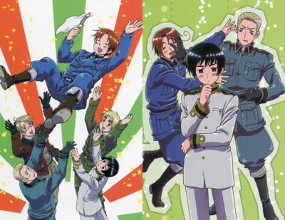 2 pcs message card promo Hetalia Axis Powers anime Italy Germany USA UK Japan