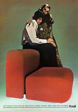 1969 Knoll Furniture Gavina Group Chair Original Color Print Ad