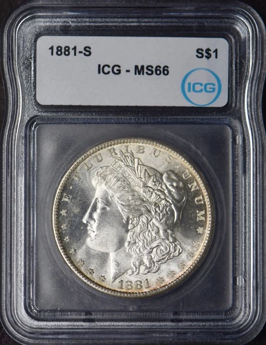 1881-S Morgan Silver Dollar - ICG MS66 Toned - ✪COINGIANTS✪
