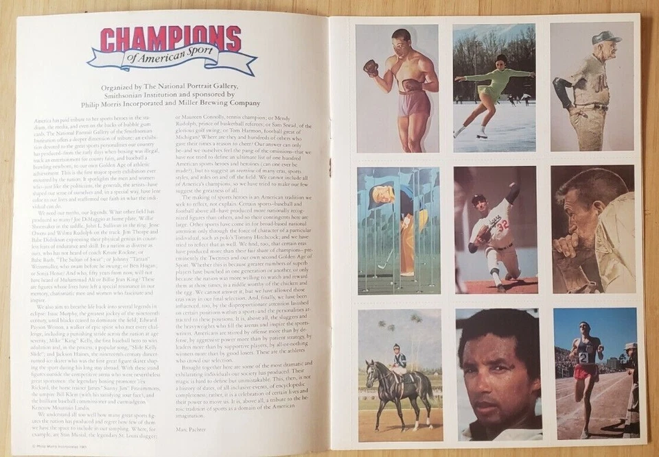 '81 SMITHSONIAN CHAMPIONS OF AMERICAN SPORT **COMPLETE BOOK** IMPOSSIBLE TO FIND - Image 2 of 4