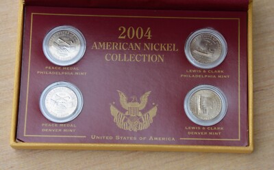 2004 American Nickel Collection U.S. Monetary Exchange PEACE MEDAL