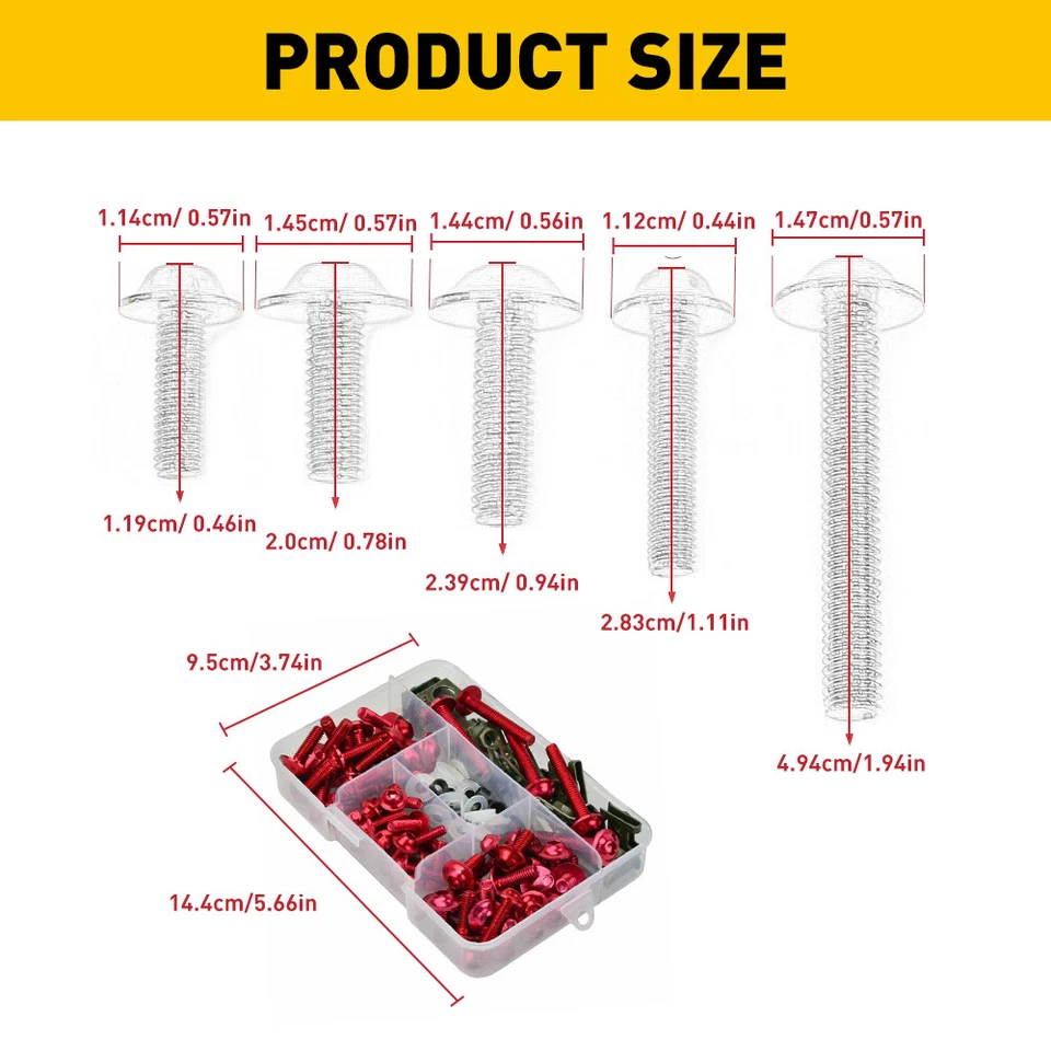 CNC Complete Fairing Bolts Kit Bodywork Screws Fasteners Fit For Kawasaki Ninja - Image 2 of 4