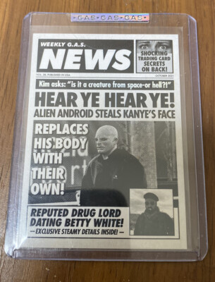 G.A.S. Trading Cards #28 Hear Ye Hear Ye! Rookie Card RC Kanye West Betty White