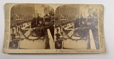 Stereoview Photo Honoring Their Chief President McKinley + Governor Lind MN