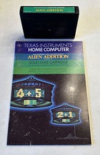 1982 Texas Instruments TI-99/4A Cartridge And Manual -Alien Addition