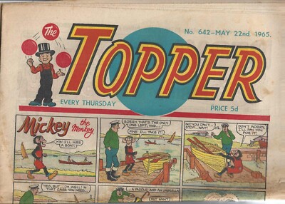 THE TOPPER COMIC No 642  -  22 May 1965 - GOOD CONDITION - COMPLETE