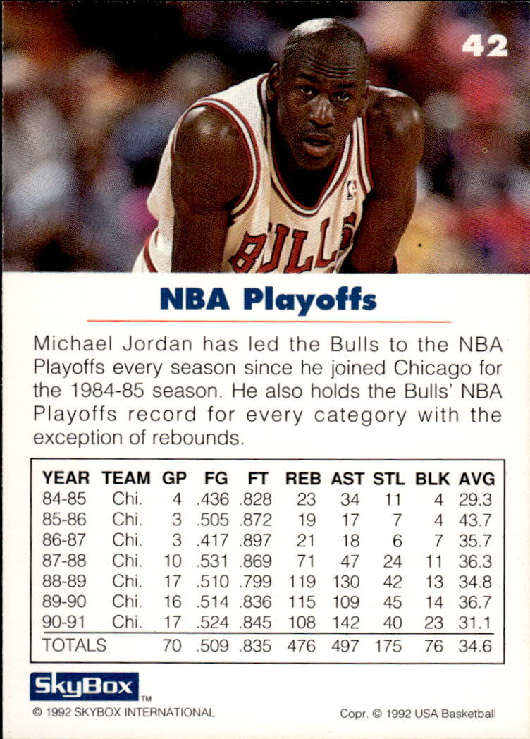 1992 SkyBox USA #42 Michael Jordan | eBay 1992 SkyBox USA #42 Michael Jordan | eBay