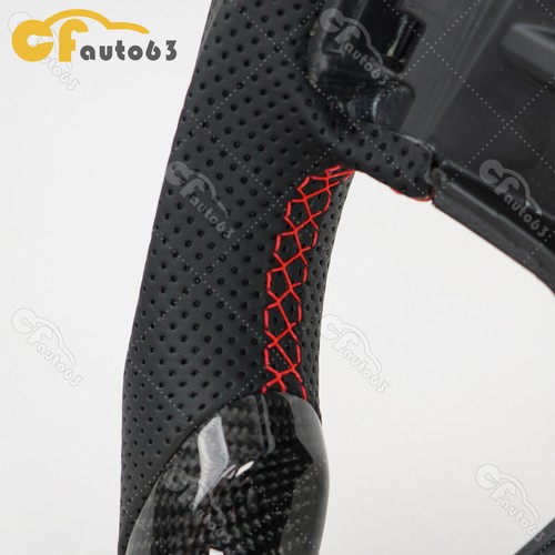 Volante de fibra de carbono real para Ford F-150 Raptor 2021-2024 sin calefacción - Imagen 9 de 11