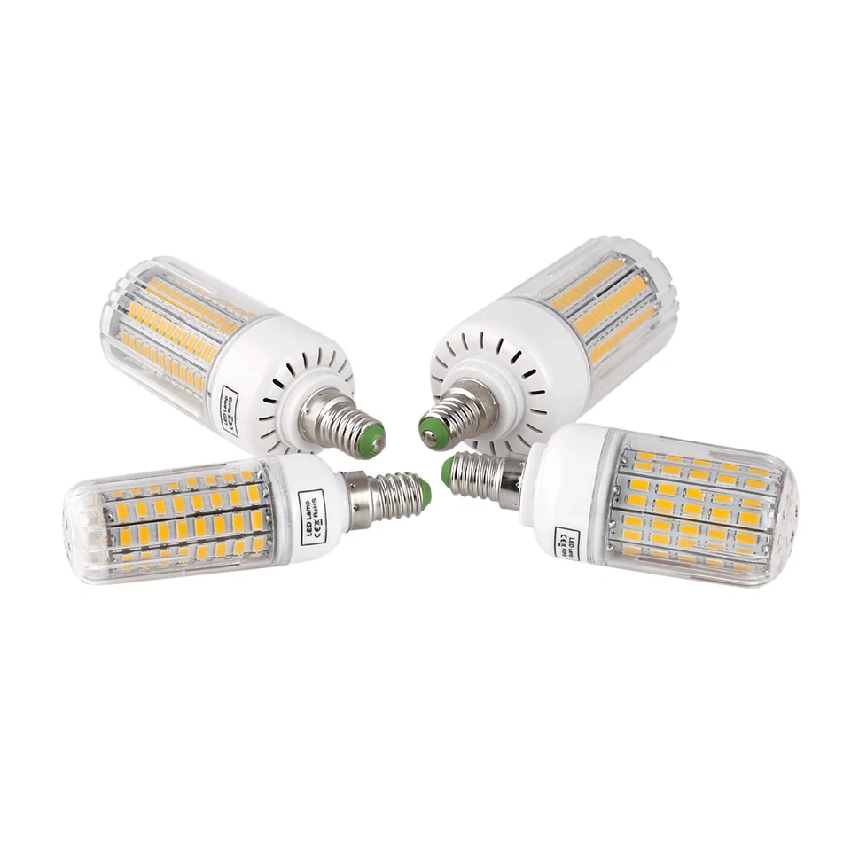 E27 E14 E12 B22 LED Corn Bulb 5730 SMD Light Corn Lamp Incandescent 20W - 160W - Image 2 of 4