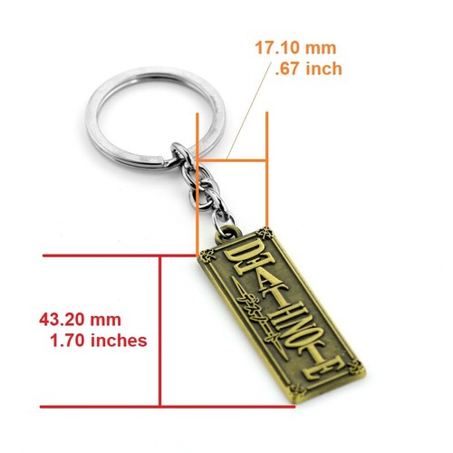 Genuine Death Note Anime Logo Metal Keyring KeyChain Key Fob Gift Manga UK - Picture 3 of 9