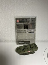 Axis  Allies Miniatures Type 2 Ka-Mi Amphibious Tank set II 41/45 w Stat Card