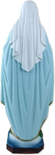 Statua della Madonna Miracolosa in resina occhi dipinti 60 cm Nuovo Modello - Foto 4 di 4