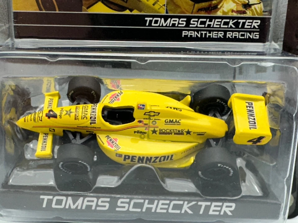 Greenlight IndyCar Garage #4 Tomas Scheckter, Panther Racing, 1:64, nuevo en caja Foto 2 de 4