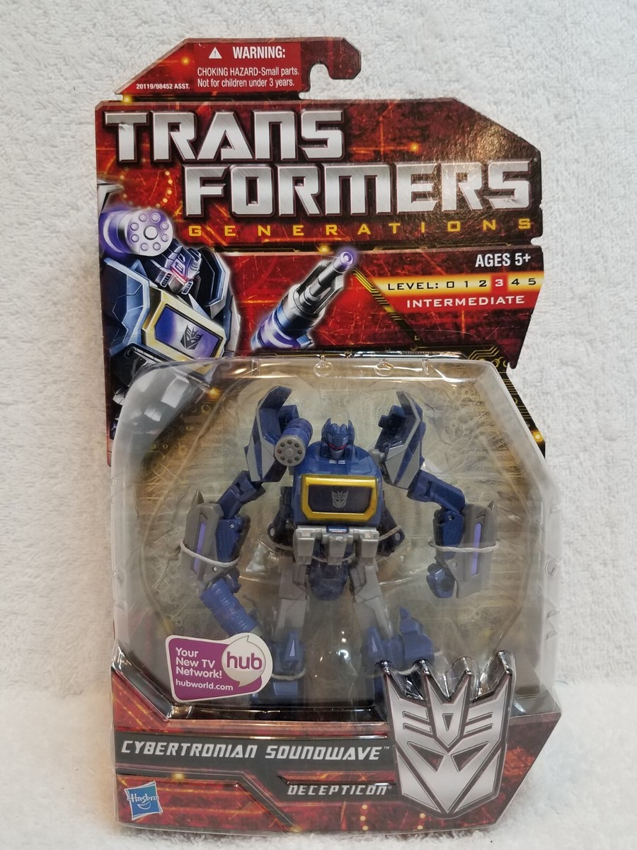 Transformers Generations: Decepticon Cybertronian Soundwave Deluxe Class Figura De Acción