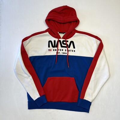 Chemistry NASA Colorblock Red/White/Blue Sweatshirt size M