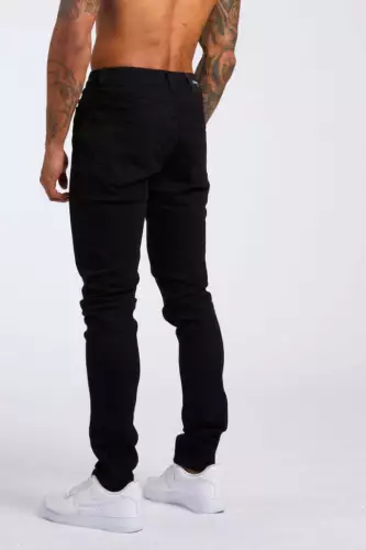 Neu Herren Jeans Slim Fit Skinny Stretch Denim Hose Baumwollhose Einfarbig - Bild 24 von 29