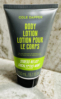 Dapper Body Cole Dapper Body Lotion:150ml/5.1oz-Eucalyptus Mint Stress Relief | eBay