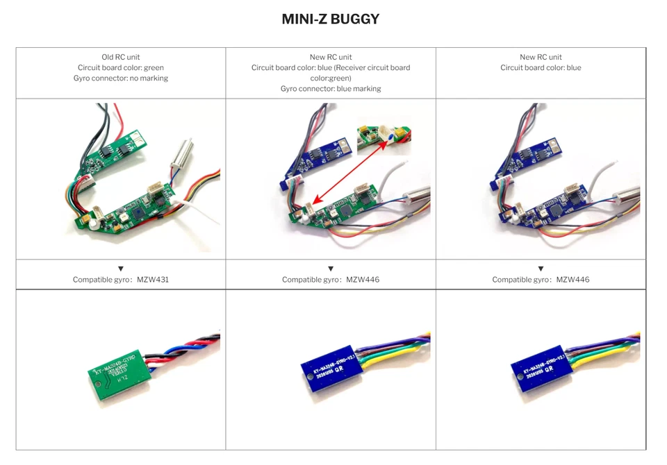 Kyosho Mini-Z Tuningteil Gyro unit set für Blaue Platine MA020 und RWD - MZW446 - Bild 4 von 4