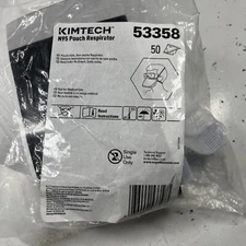 Kimberly-Clark KIMTECH N95 Pouch Respirator #53358 Qty: 25 New Open Package