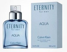 Eternity Aqua by Calvin Klein 3.3 / 3.4 oz EDT Spray for Men New in Sealed Box