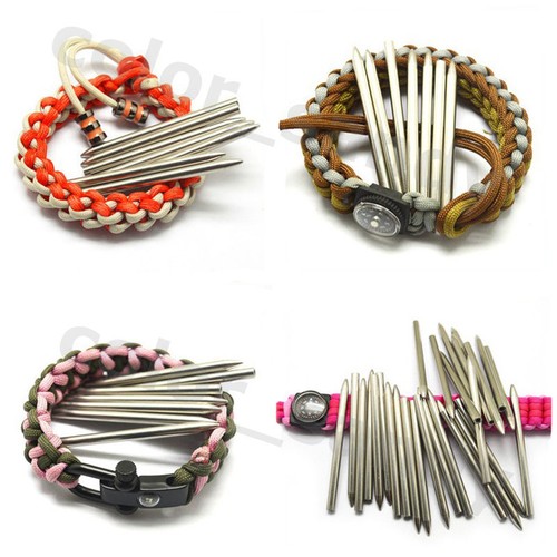 Paracord Nadeln 2er Set Edelstahl - 80mm, 5mm Für Paracord 550 Flechtarbeiten