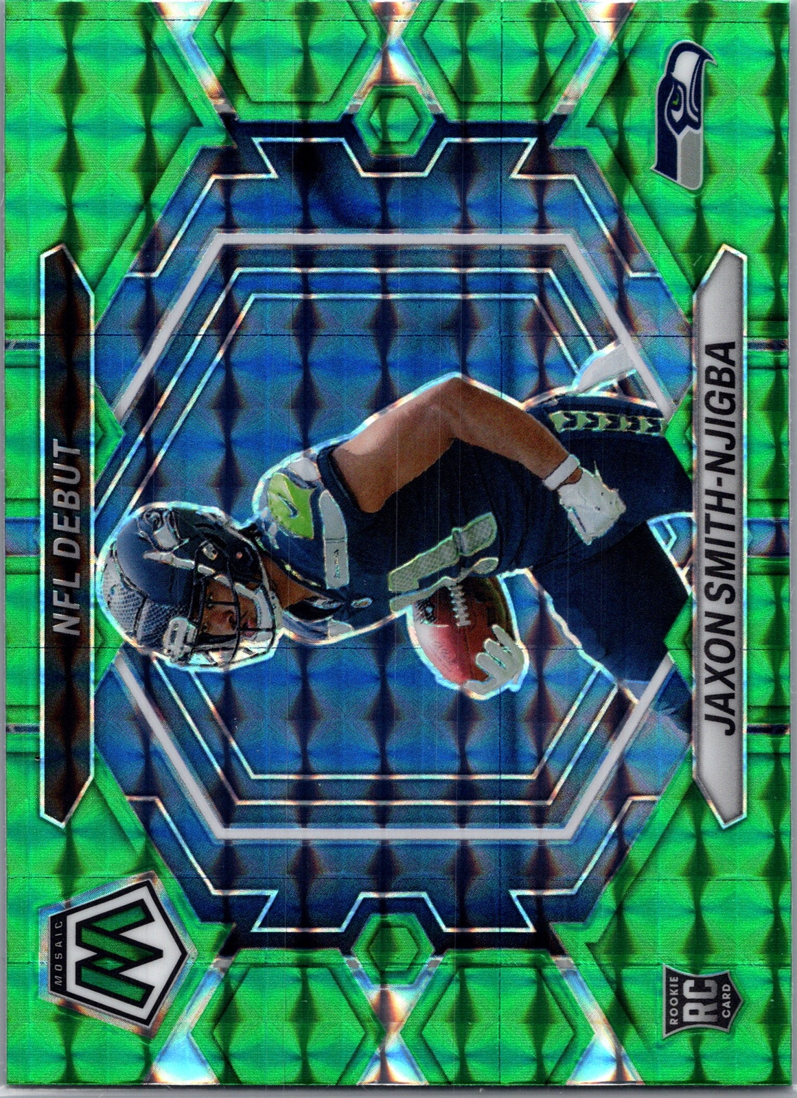 2023 Panini Mosaic #ND-12 Jaxon Smith-Njigba Green Mosaic