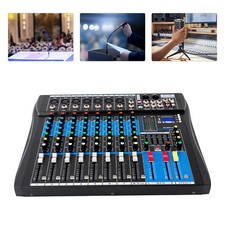 8 Kanal Audio Mixer Aufnahme Mischpult Blueto...