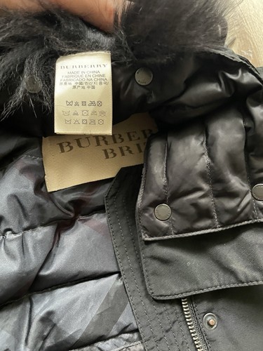 Burberry Brit Fur Hood Women’s Parka Jacket Down Size UK 12 M/L - Picture 7 of 11